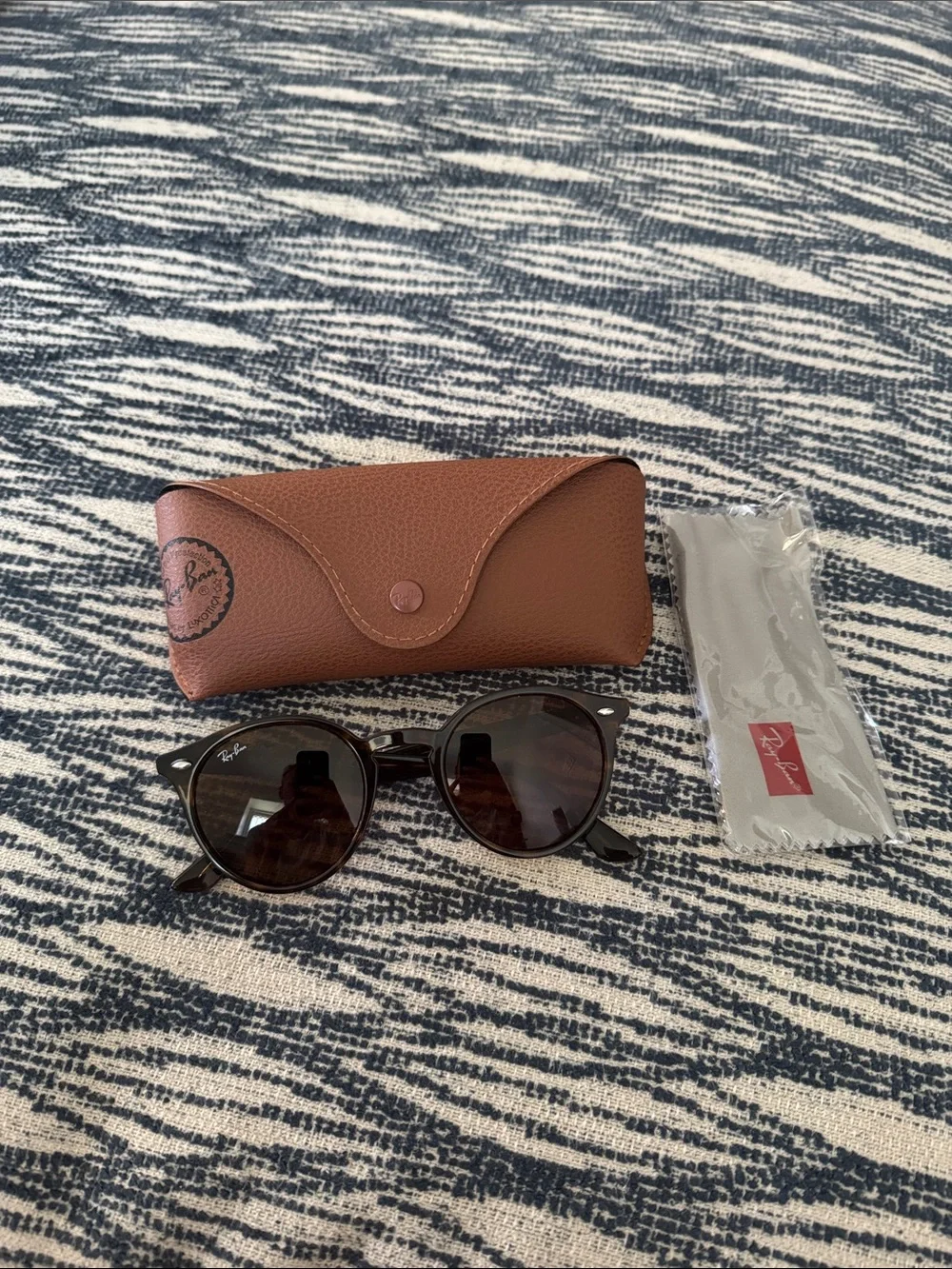 Ray-Ban Men’s Sunglasses with Brown Case